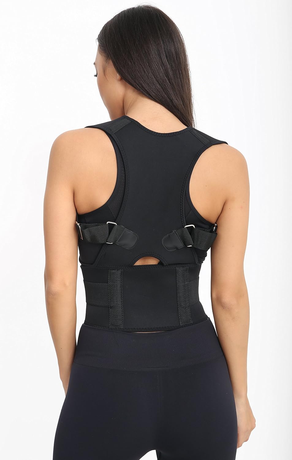 Posture Corrector Deluxe, Magnetic, Adjustable Straps, Neoprene, Four Colours (X-Large, Black) - Image 5