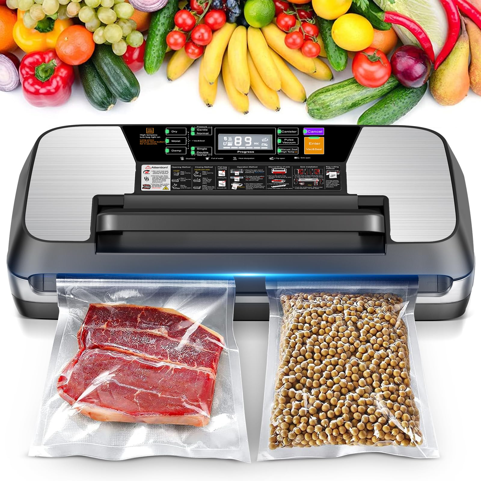 Photo 1 of 95KPA Commercial Vacuum Sealer Machine,