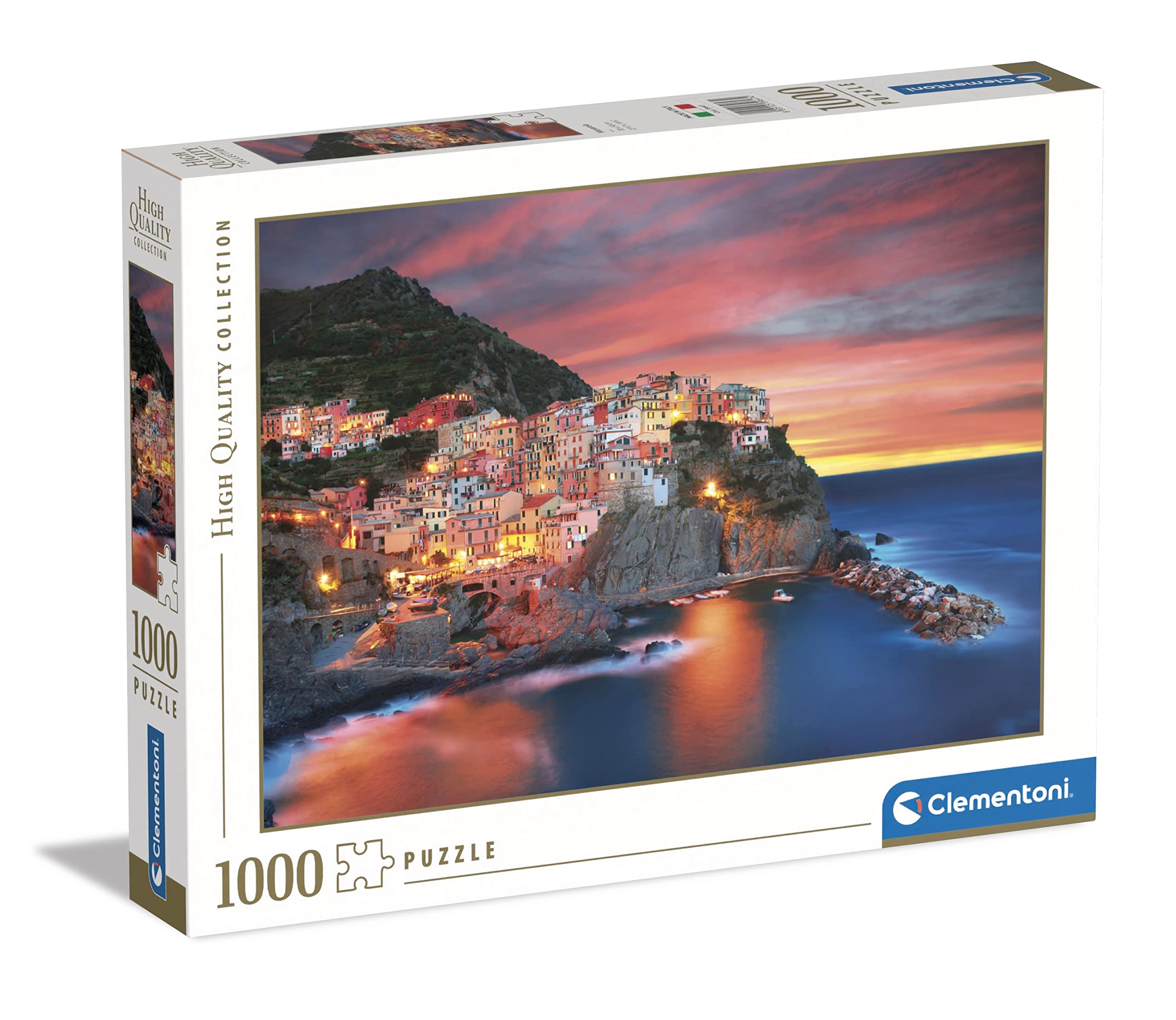 Clementoni - 39647 Collection Puzzle Manarola - Jigsaw Puzzle 1000 Pieces, Made In Italy, Jigsaw Puzzle For Adults