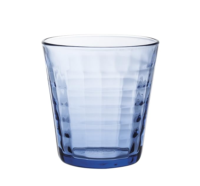 Duralex Prisme Marine Tumbler Blau 9 oz/270 ml – 4 Stück | 27,5 cl Brillen, gehärtetes, vergütet Gläser