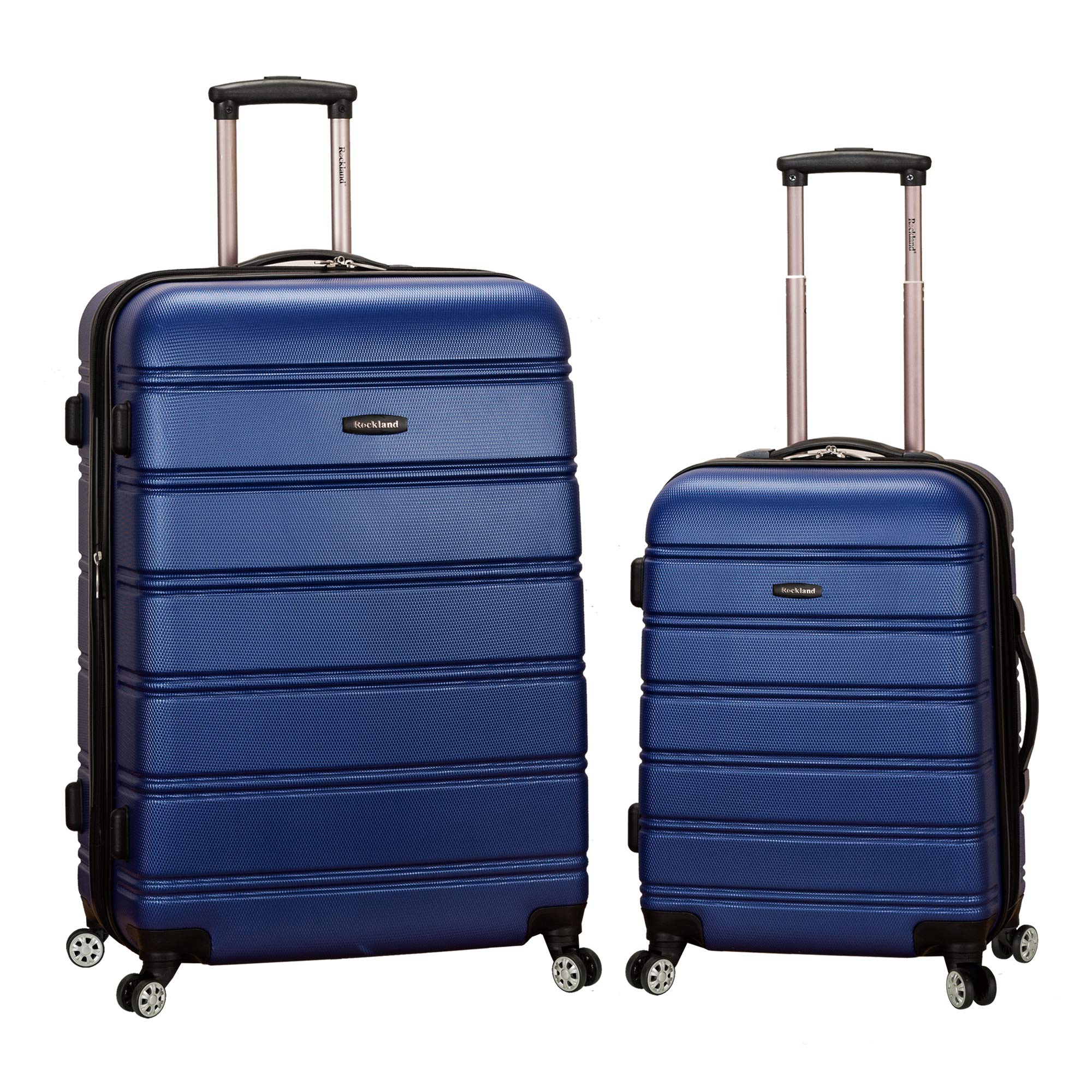 Rockland Melbourne Hardside Expandable Spinner Wheel Luggage, Blue, 2