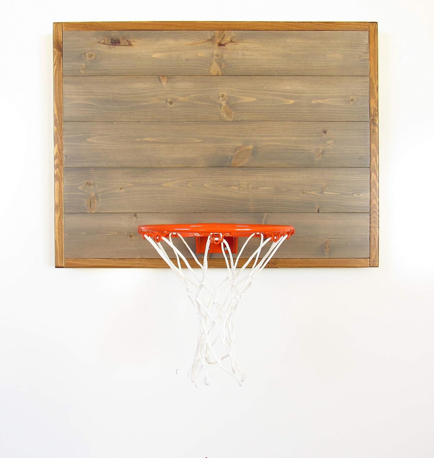 Wood Basketball Hoop. Weathered Gray With Brown Frame