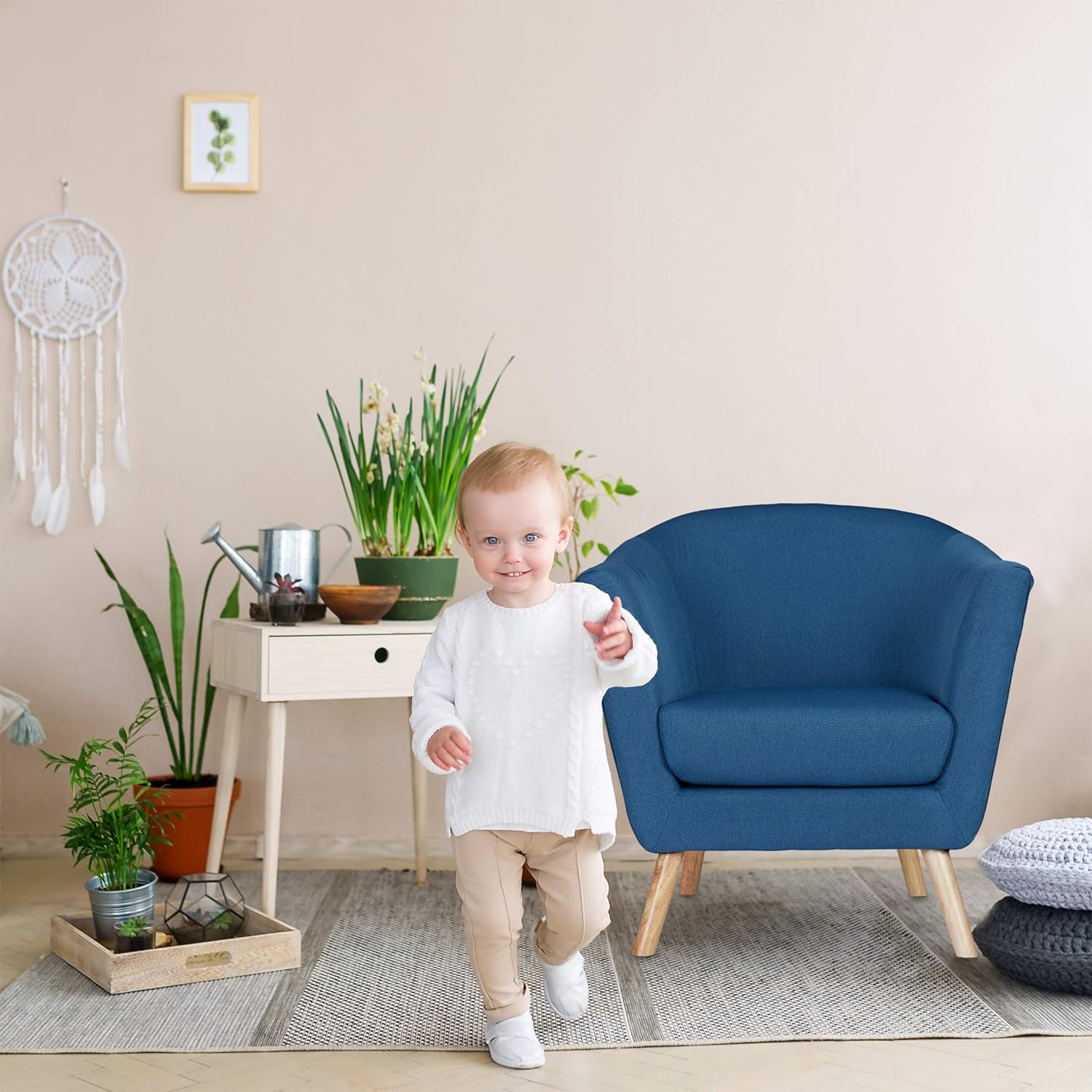 Napravi Rs Fauteuils Cabriolets Fauteuils Et Chaises Bleu Fonce Bois Relaxdays Fauteuil Cocktail Retro Annees 50 Chaise Salon Vintage Lounge Club Tissu Hxlxp 80 X 77 X 72 Cm Mousse