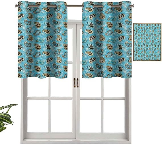 Hiiiman Cenefa de ventana de privacidad interior, panel de cortina con