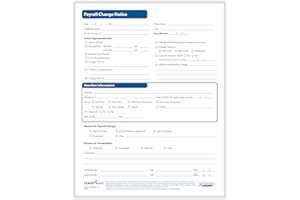 Complyright Payroll Change Notice | HR & Employee Management | 50 Pack