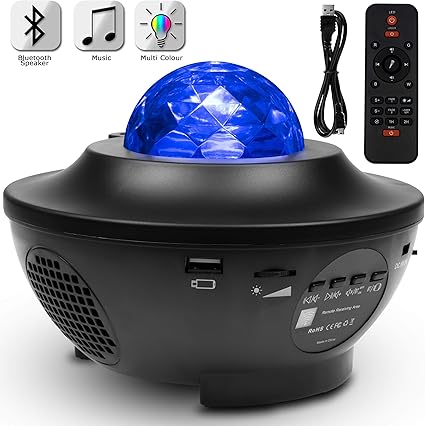 Star Light Projector, 10 Mode Galaxy Projector Night Light with Music