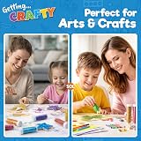 SOL 10pk Kids Glitter Tubes 10 Colours Fine Glitter Shaker Pots view 5