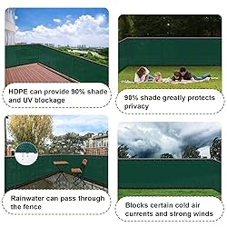 SUNLAX Privacy Fence Screen 5' x 46' Heavy Duty