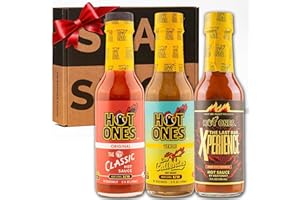 Hot Ones Hot Sauce Gift Set Season 25 Trio Pack Hot Sauce, Made With All Natural Ingredents, 5 fl oz Bottles (3-Pack)