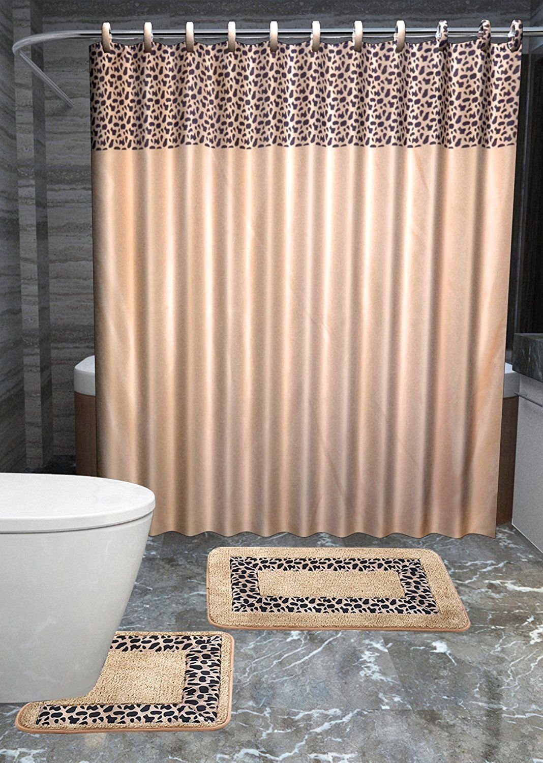 Amazon SMT EHF Leopard 15 Piece Bathroom Accessories B07HLGCW8Z