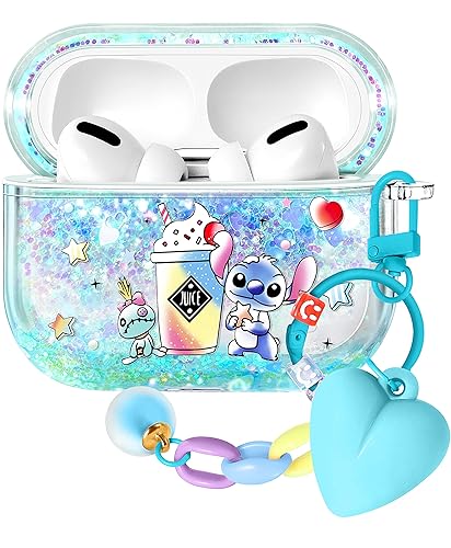 Besoar for Airpod Pro/Pro 2nd Generation Case Bling Glitter Liquid