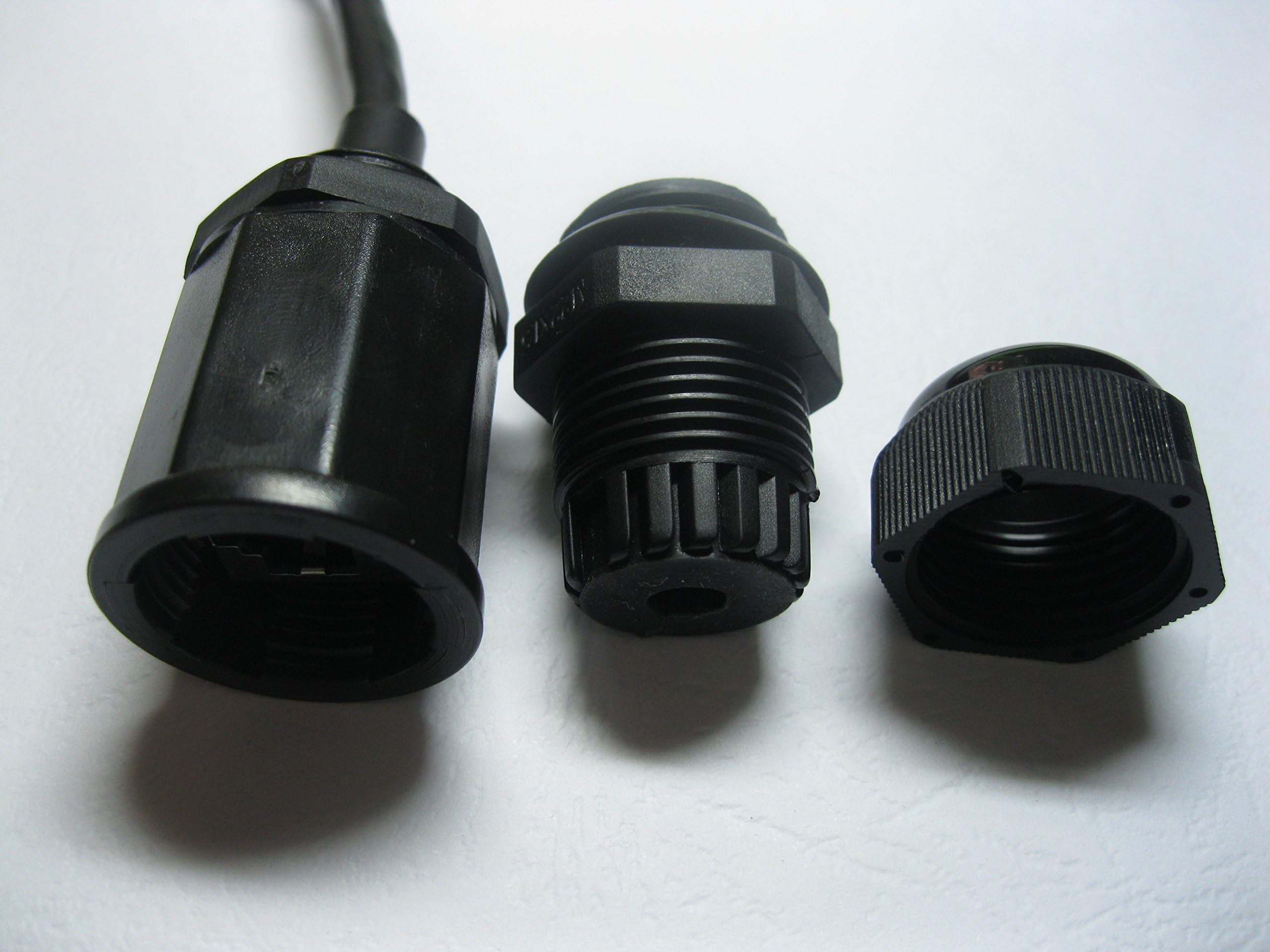 2 Set Waterproof Cable DC Power 5.5X2.1mm Male to Female Connector Black Leads