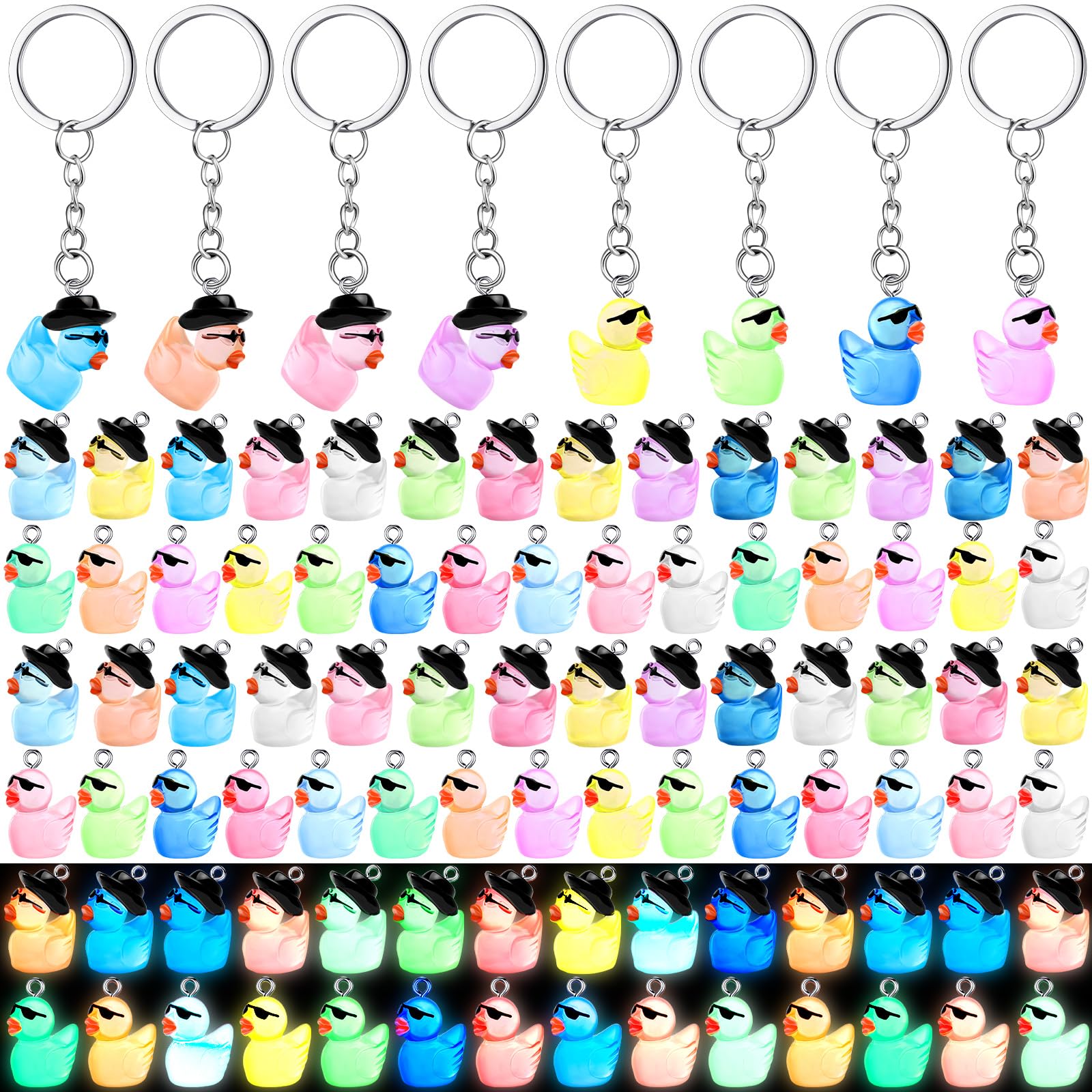 Photo 1 of Ecation 100 Pcs Luminous Mini Duck Keychains Glow in the Dark Duck Resin Keychains 3D Tiny Key Chains Bulk Small Animal Pendant Accessories for Birthday Party Favors(Multicolor,Cute)LPNPMEY3049518
LPNPMEY3049518
LPNPMEY3049518
LPNPMEY3049518
LPNPMEY304951