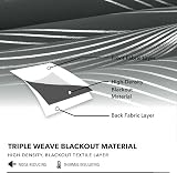 Deconovo Thermal Curtains Silver Wave Foil Printed Blackout 2 Panels 52x54 Inch view 5