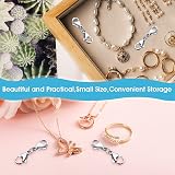 ASTER 4 Silver Double Lobster Clasps Mini Snap Hooks for DIY Jewelry view 4
