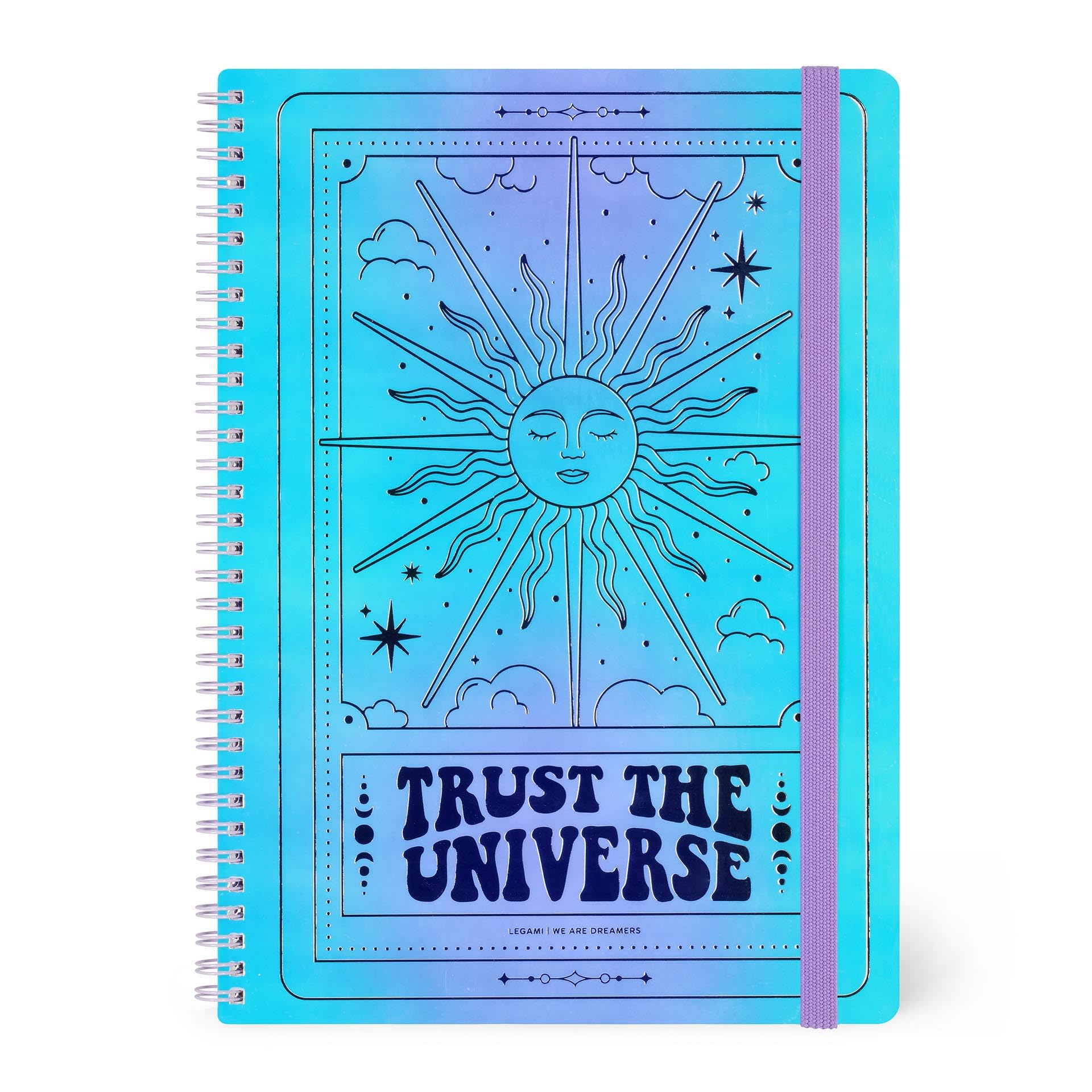 Legami - Lined Notebook with Spiral, A4 Format, FSC Certified Paper, Spiral Notebook, Special Edition, Contains 1 Sheet of Stickers, 160 Pages, Elastic Closure, 21 x 29 cm, Tarot