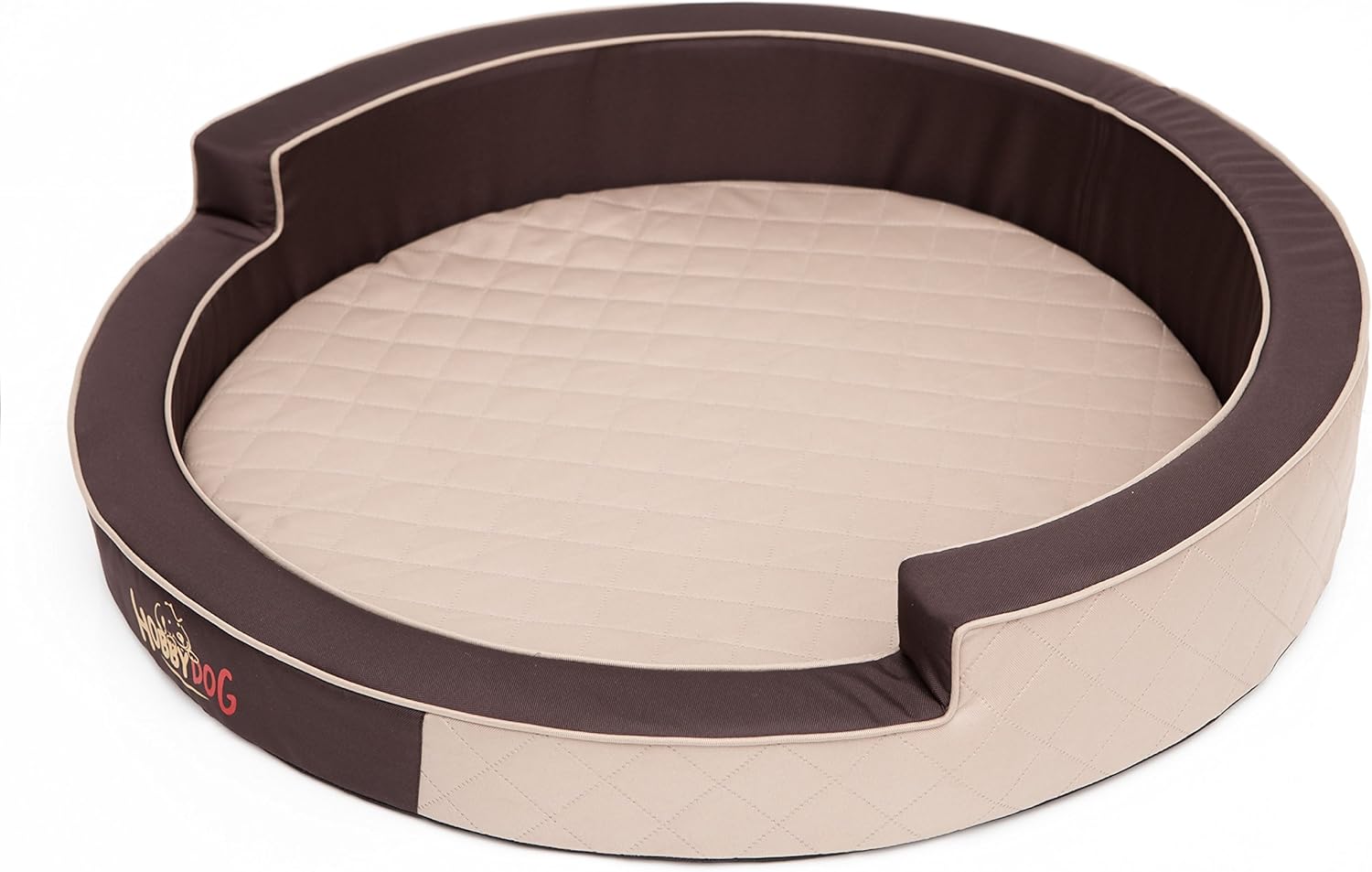 Hobbydog Ringo Dog Bed, Size 2, Beige