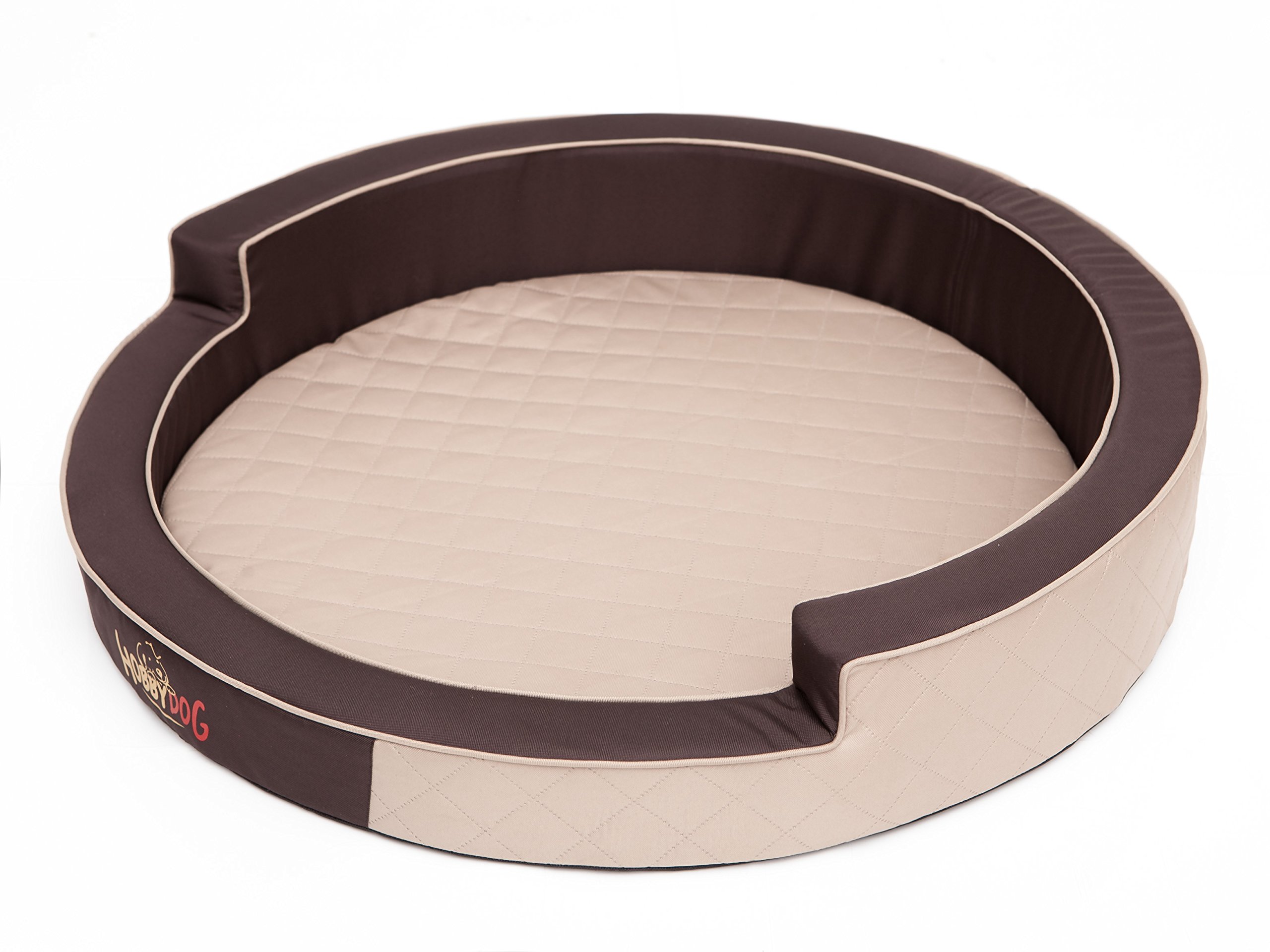 Hobbydog Ringo Dog Bed, Size 2, Beige
