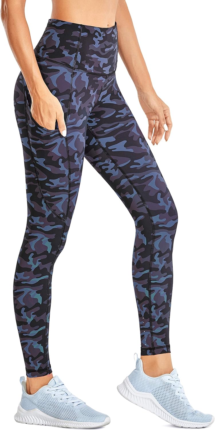 CRZ YOGA Women's High Waisted Yoga Pants with Pockets Naked Feeling Workout Leggings - 25 Inches at  Women’s Clothing store