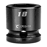 Capri Tools 18 mm Stubby Impact Socket, 1/2