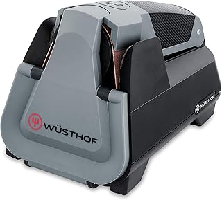 Wüsthof 4341 Easy Edge elektrischer Messerschärfer, intelligentes Schärfsystem mit 3 vollautomatischen Schleifprogrammen