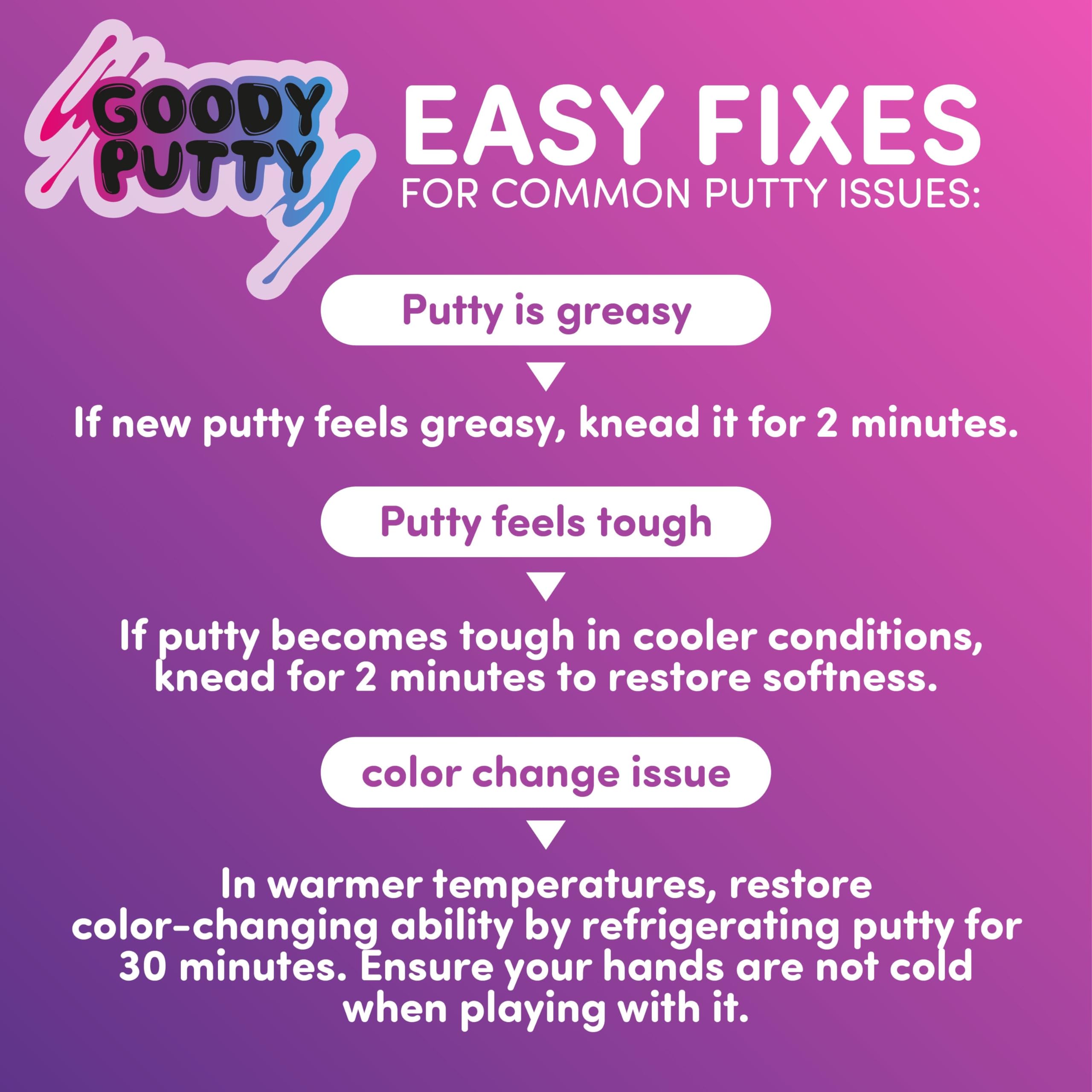 Color Changing Putty Fidget Toy for Kids Stress Relief and Therapy and Great ADHD Fidget Putty Toy That Changes Colors