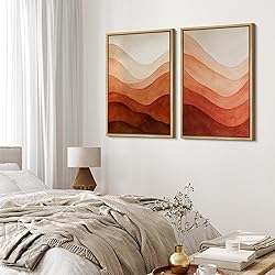 MUDECOR Framed Canvas Print Wall Art Set Rustic