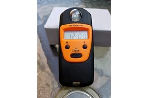 Sunlight Meter for Measuring Harmful Ultraviolet Light Radiations - Portable UV Intensity Meter & UV Sun Light Strength Teste
