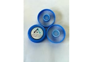 AQUANATION (Bag of 3) No spill reusable crown top water bottle push caps 55 mm