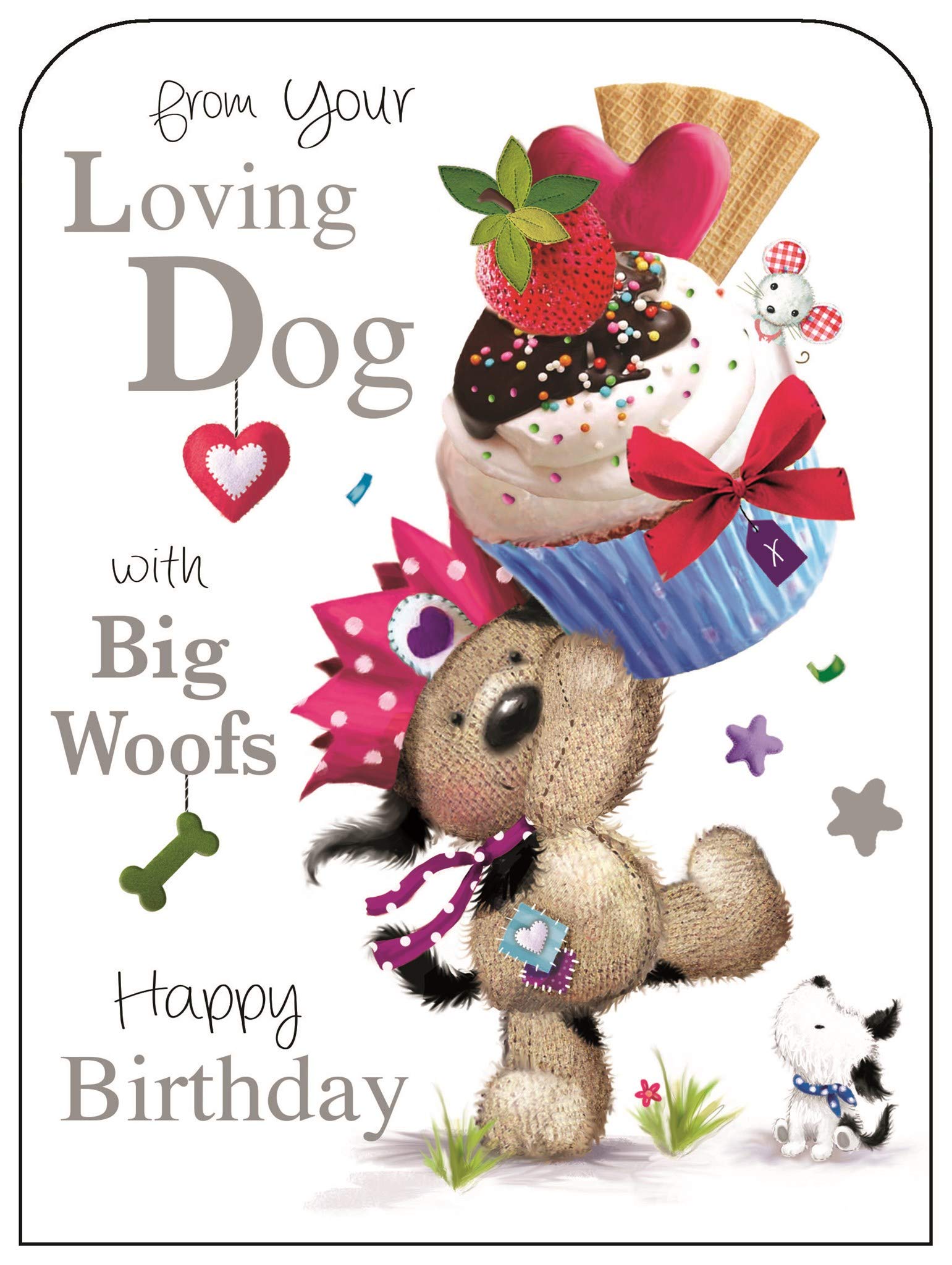 Jonny Javelin from Your Loving Dog Big Woofs Happy Birthday Card