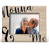 FONDCANYON Nonna Gifts Grandma Picture Frame - Nonna & Me Photo Frame (5x7 Inch)