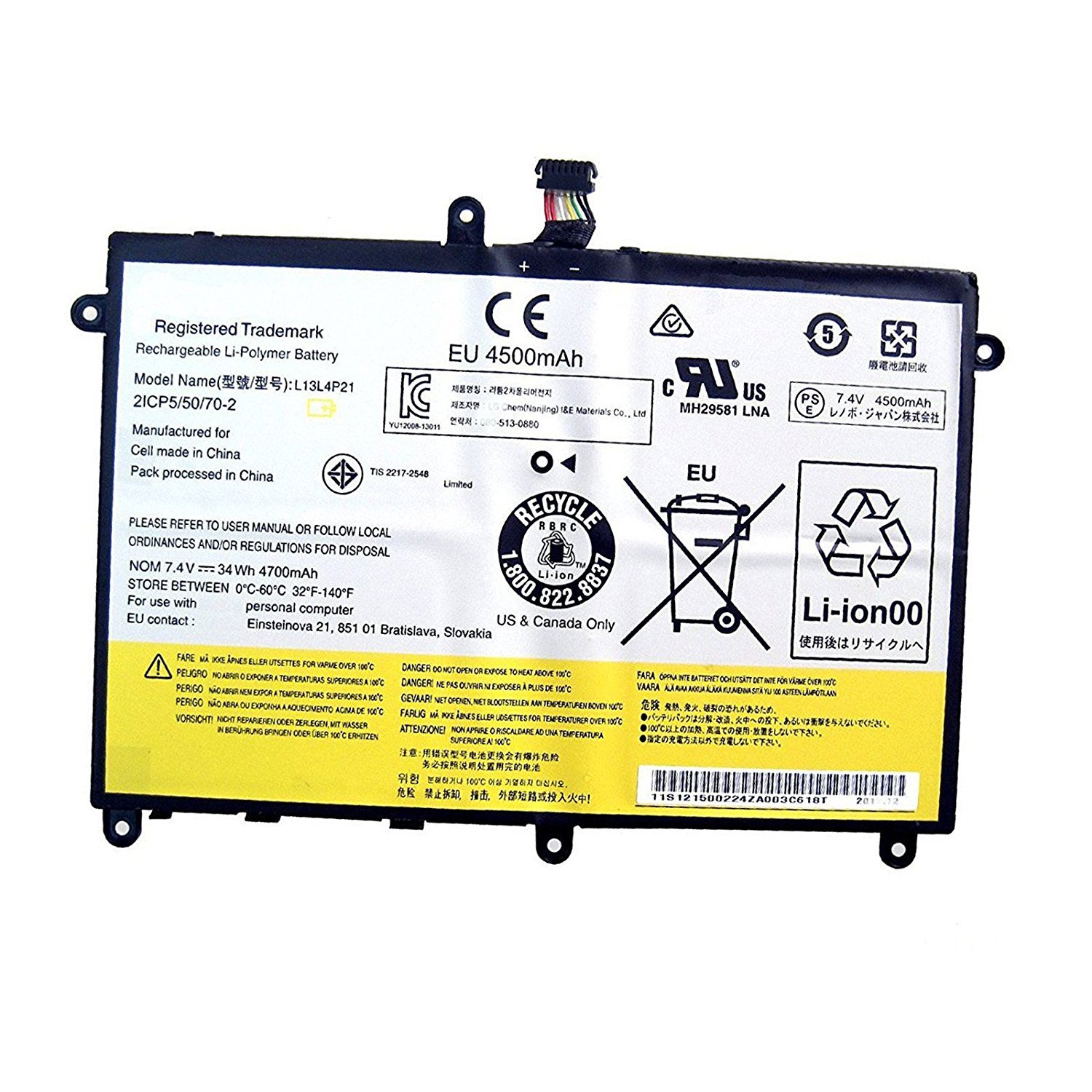 Dentsing L14m3p21 Battery For Lenovo Flex 3 1470 Flex 3 1570 Edge 2 1580 L14l3p21 Buy Online In Dominica At Dominica Desertcart Com Productid