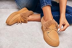 TINSTREE Winter Flat Boots Warm Durable Shoes
