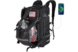 Newruiheng Motorcycle Helmet Backpack with USB-charge Port, Large Capacity Motorcycle Backpack Helmet Bag Waterproof Cycling Backpack Luggage Storage Bag for Sports Outdoor Activities