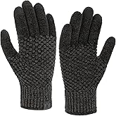 FZ FANTASTIC ZONE Womens Winter Gloves with Touchscreen Warm Chenille Knit Thermal Gloves for Women Cold Weather Gifts