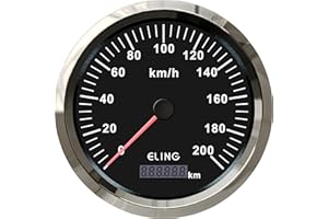 ELING 110mm GPS Speedometer Odometer Gauge Set 0-200 km/h for Truck Auto Trailer Car Yacht with Backlight 12V 24V