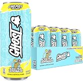 GHOST Energy Drink, Zero Sugars, 12-Pack, Iced Tea Lemonade, 16oz | Energy &amp; Focus Pre Workout Drink, No Artificial Colors, Gluten-Free, Vegan - 200MG Natural Caffeine, L-Carnitine, Taurine