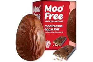 Moo Free Moofreesas Easter Egg & Bar | Dairy Free & Vegan 135g
