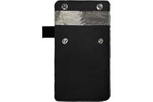 FAUVIP Faraday Bag for Key Fob, RFID Signal Blocking Car Key Fob Protector, Faraday Cage Protector (Black)