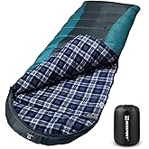 Bessport Sleeping Bag Winter | Flannel Lined 18℉ - 32℉ Extreme 3-4 Season Warm & Cool Weather Adult Sleeping Bags Large | Lightweight, Waterproof for Camping, Backpacking, Hiking