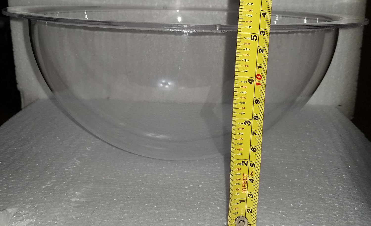 Supreme Tech Acrylic Dome/Plastic Hemisphere - Clear - 10" Diameter, 3/4" Flange with Pre-Drilled Holes, 10" with Holes - Image 4