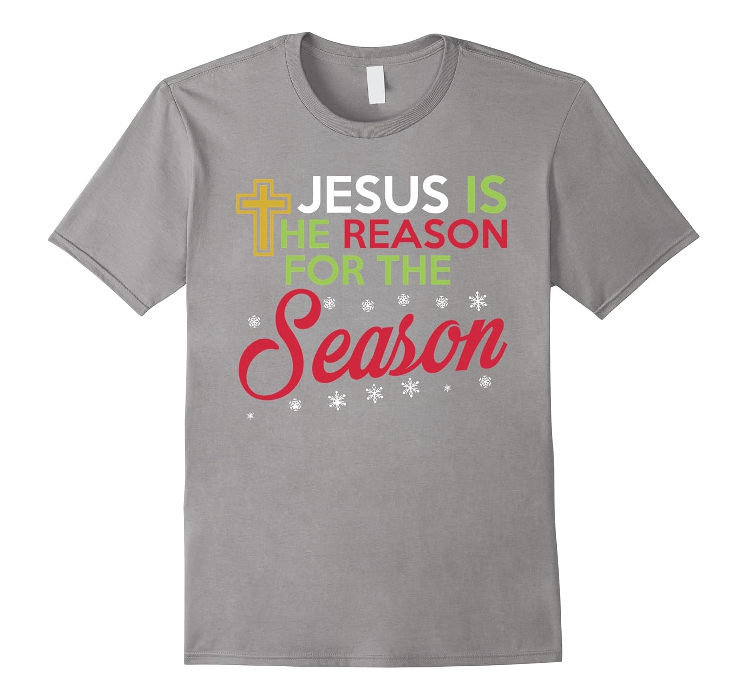 Jesus Is The Reason For The Season T-Shirt (Plain)-Rose