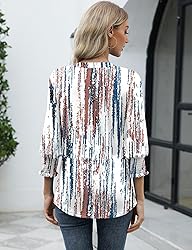LOMON Women's 2025 Fashion Tops 3/4 Length Sleeve