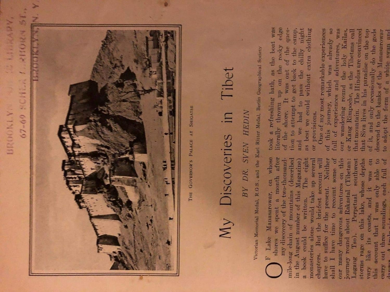 Amazon Com 1908 Explorer Sven Hedin My Discoveries In Tibet