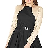 BlackButterfly Formal Satin Long Sleeve Bolero Shrug
