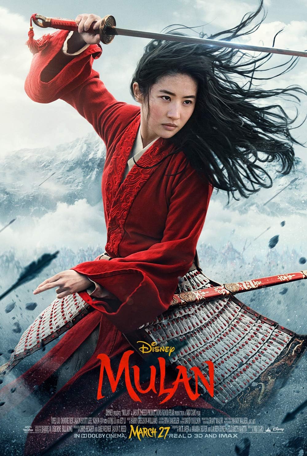 Tomorrow sunny Mulan 2020 Movie Poster Art Print 24'' X36'' (B)