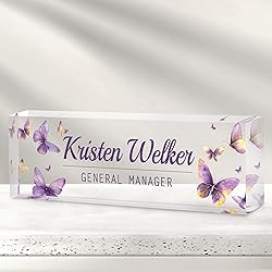 Custom Office Name Plate for Desk - Desk Name Plate