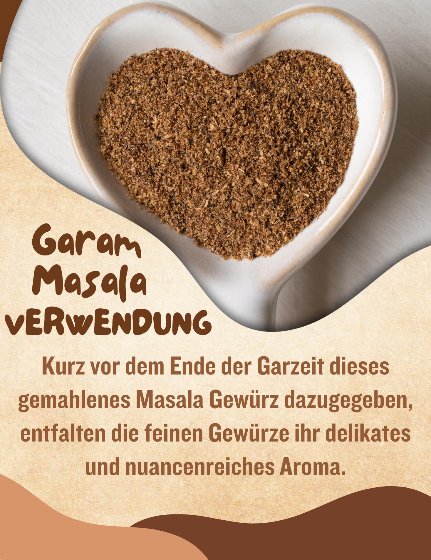 BIO Garam Masala Gewürzmischung 150g | Aromatische Premium Gewürzmischung für Currys, Eintöpfe, Chutneys, Marinaden | Fein gemahlen, ohne Salz | Vegan, glutenfrei, ohne Zusatzstoffe | OmVeda 4