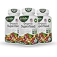 Organic Superfood Greens Fruits and Veggies Complex - Best Dietary Supplement with 14 Greens &14 Fruits & Vegetables with Alfalfa Rich in Antioxidants Organic Ingredients Non-GMO (180 Count Pack of 3)