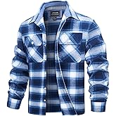 Cotrasen Mens Flannel Shirts Long Sleeve Flannel Shirt for Men Cotton Casual Button Down Plaid Shirt with 2 Pockets